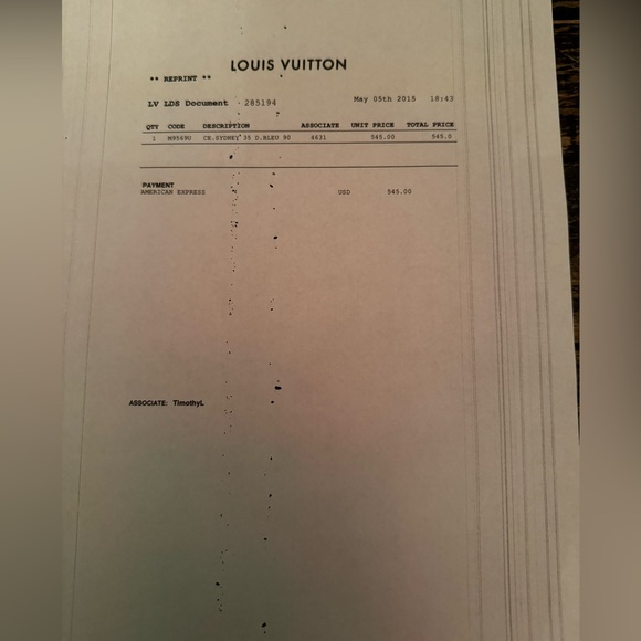 Louis Vuitton CE Sydney 35 D Bleu 90 - Picture 5 of 5